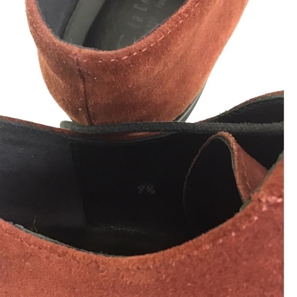 La Canadienne Hudson Red Suede Waterproof Women’s Oxford Shoes Size 9 1/2 - Picture 6 of 7